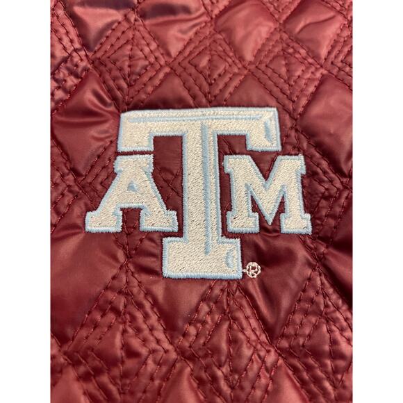 TAIL Texas A&M Branded Maroon textured vest Med - Picture 3 of 11
